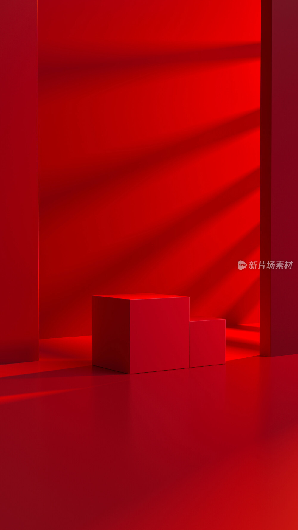 3D中国风产品展示台创意背景