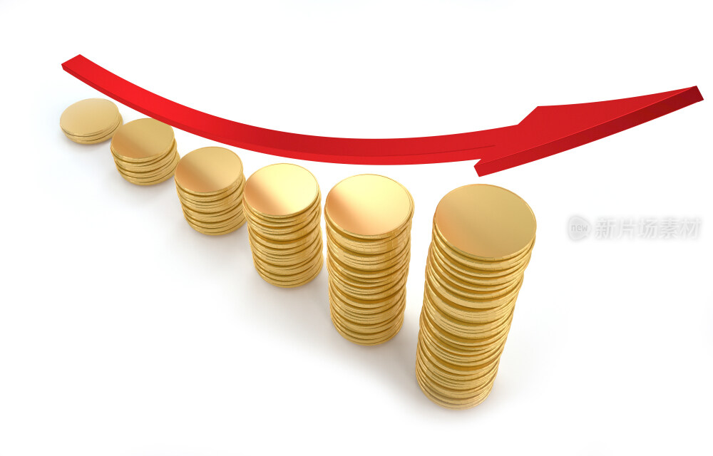 金融金币创意图