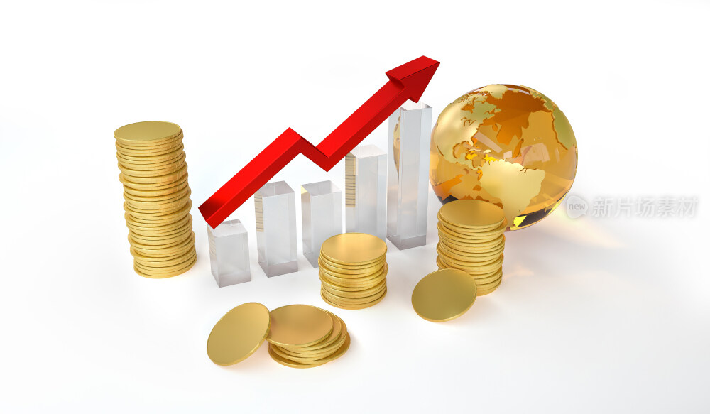 金融金币创意图