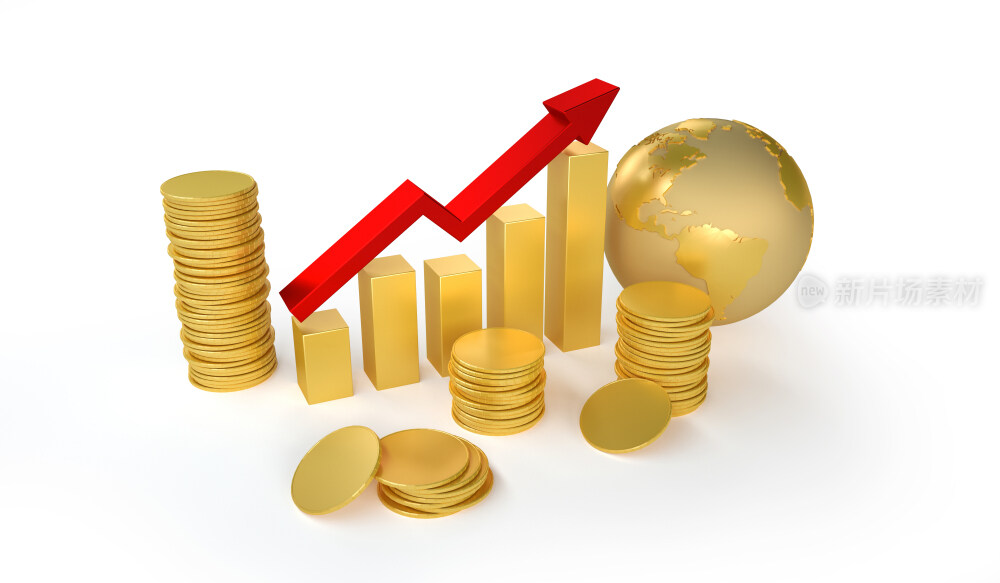 金融金币创意图