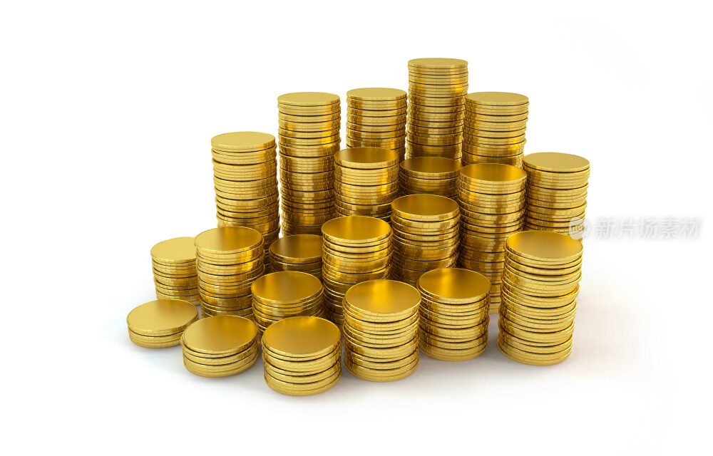 金融金币创意图