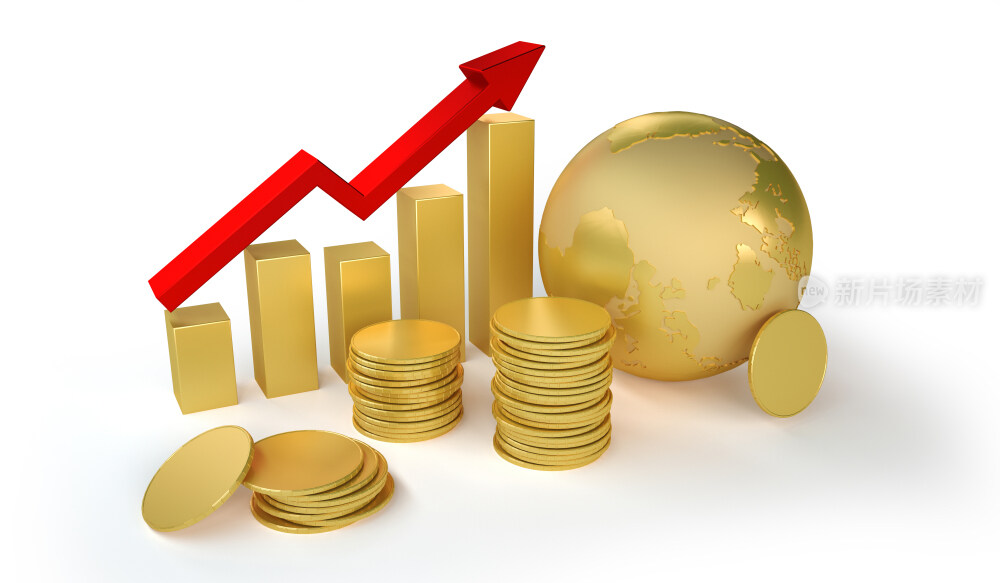 金融金币创意图