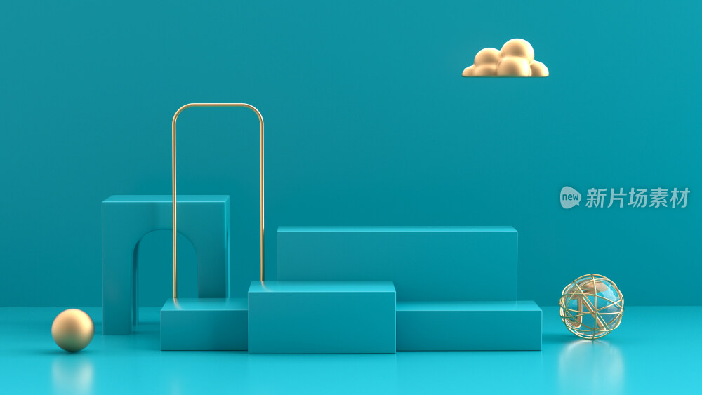 3D背景模拟场景产品背景