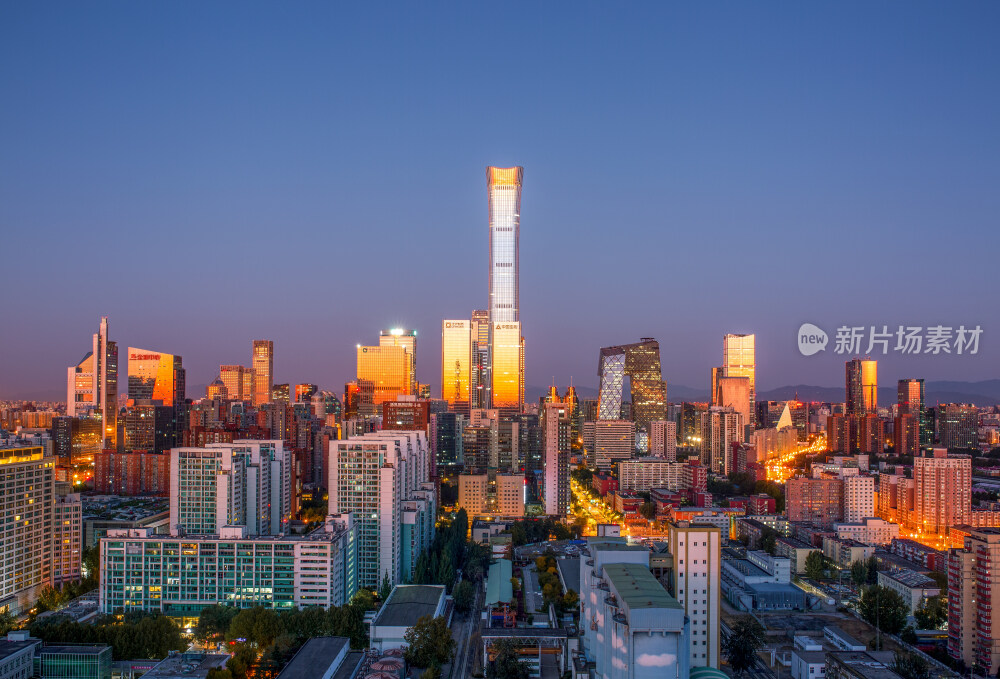 中国第一CBD北京国贸黎明之美