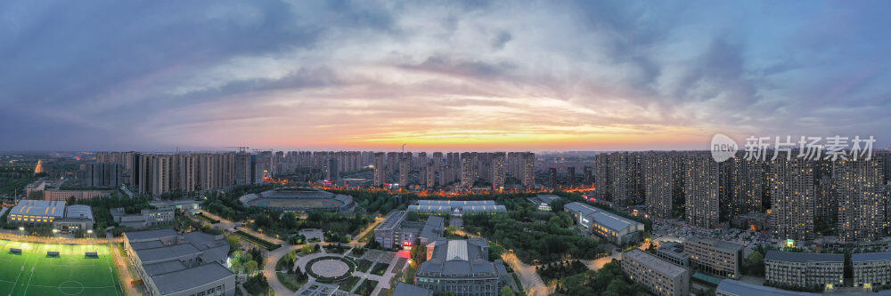 沈阳体育学院全景空镜