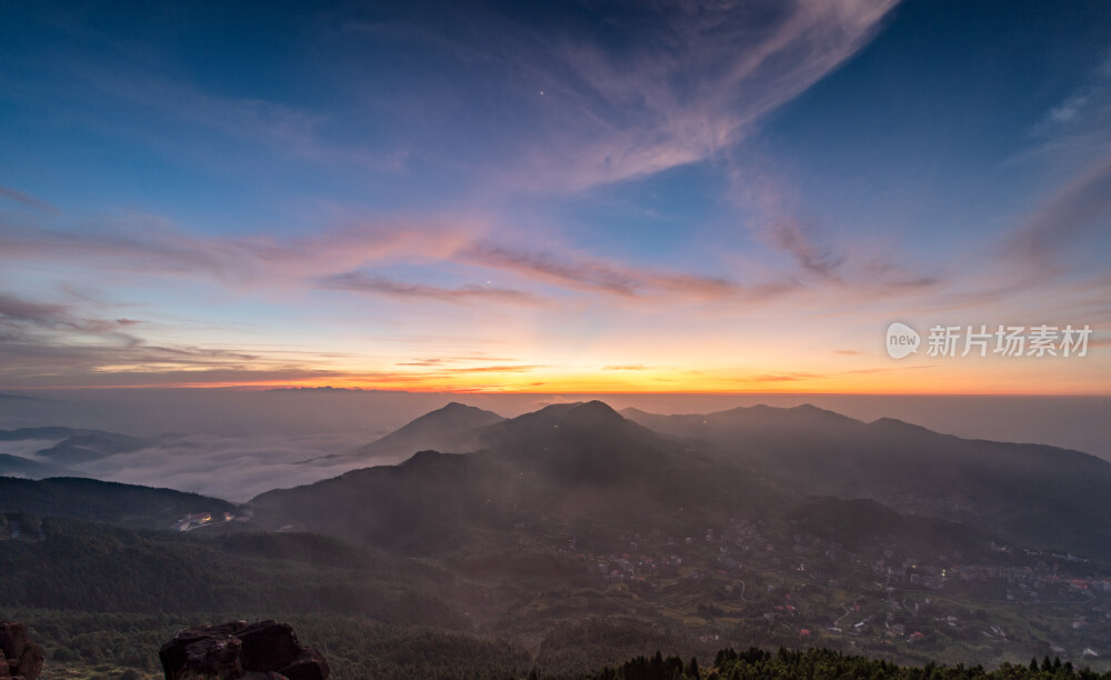 泉州永春雪山风雅颂日出云海朝霞