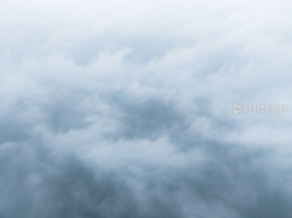 大雾平流雾航拍素材