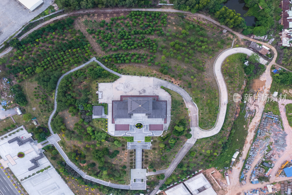 茂名雨顺阁航拍图