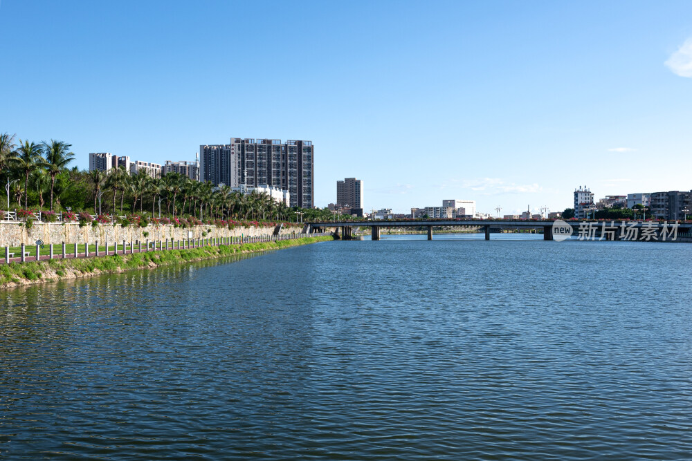 茂名小东江沿岸风光图
