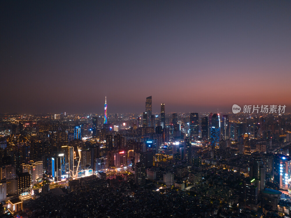 航拍广州天河城市风光照片