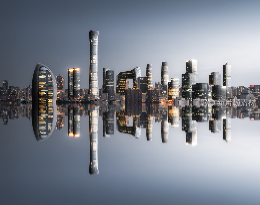 北京国贸CBD城市天际线