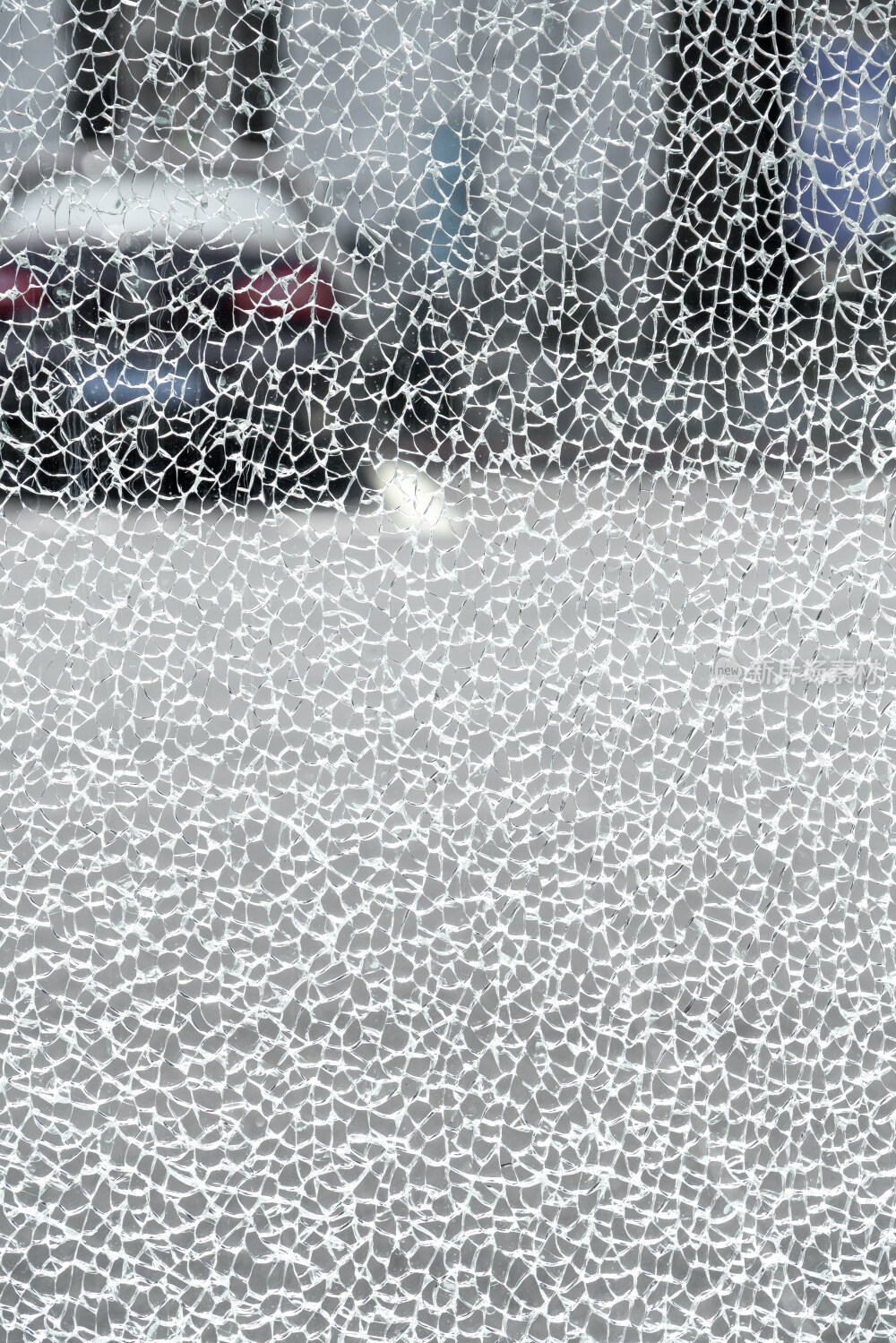 破碎的钢化玻璃纹理