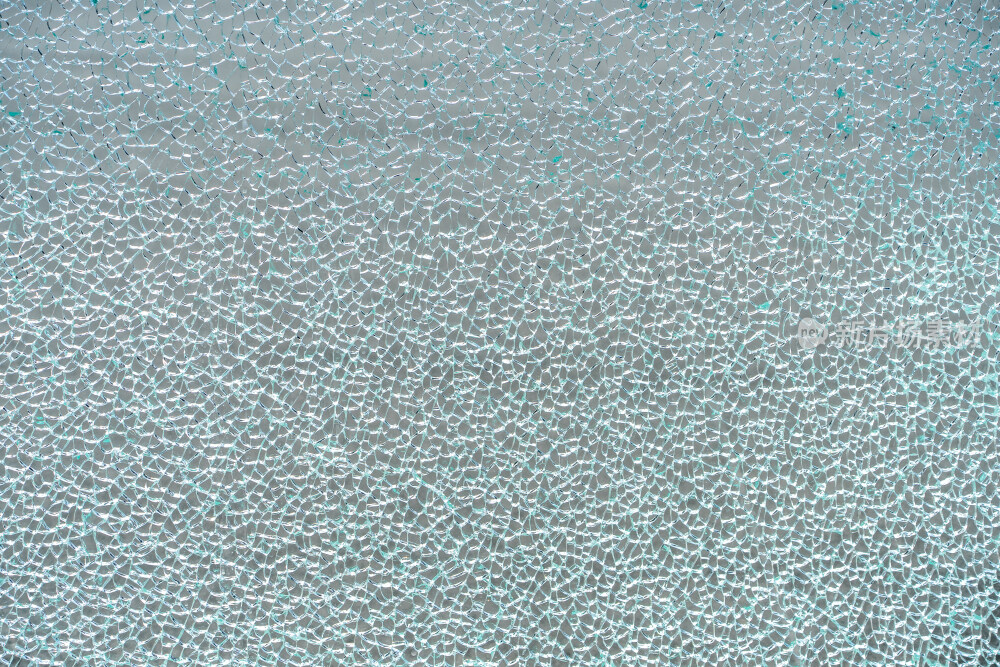 破碎的钢化玻璃纹理