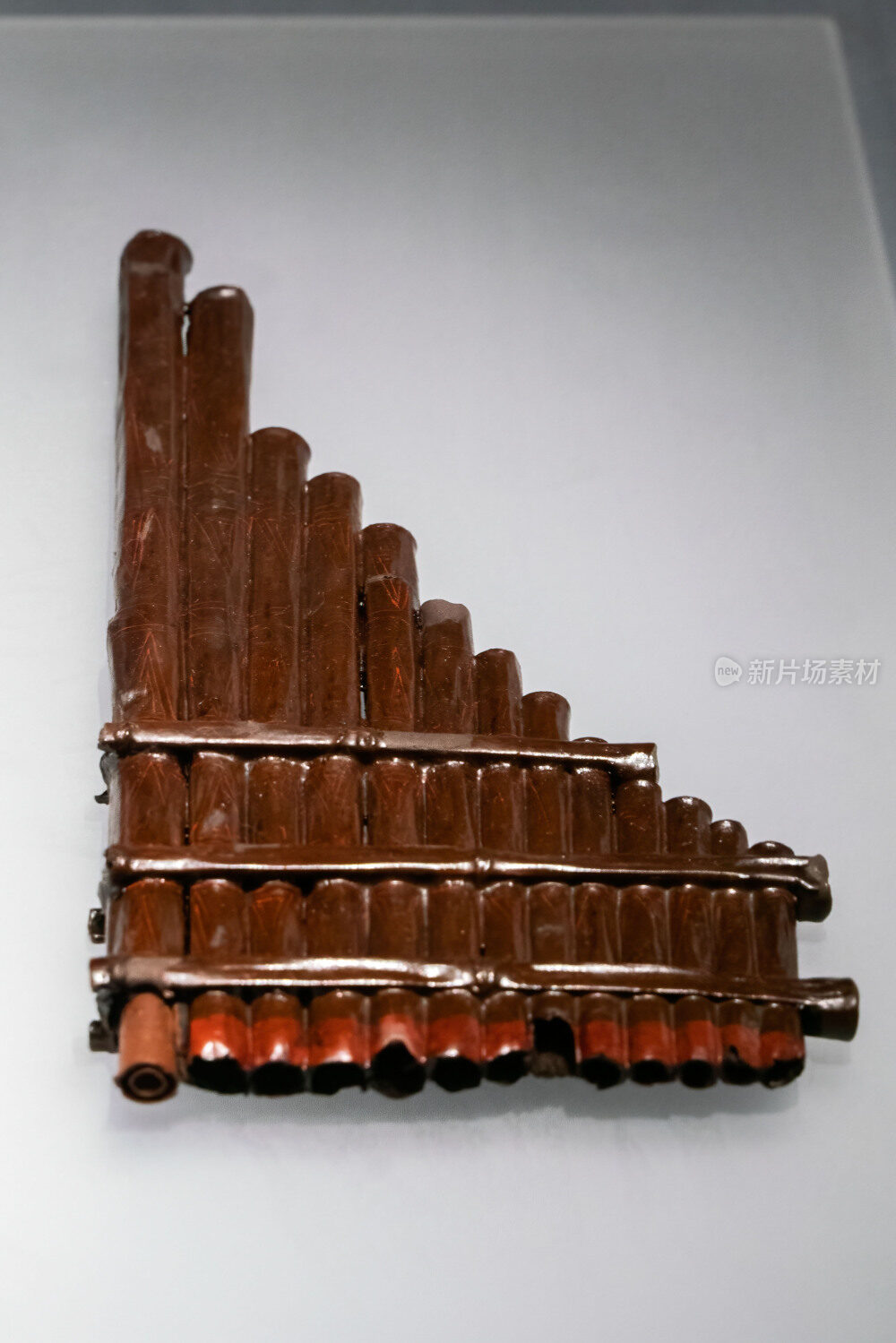 彩漆排箫曾侯乙墓出土文物古董古代乐器