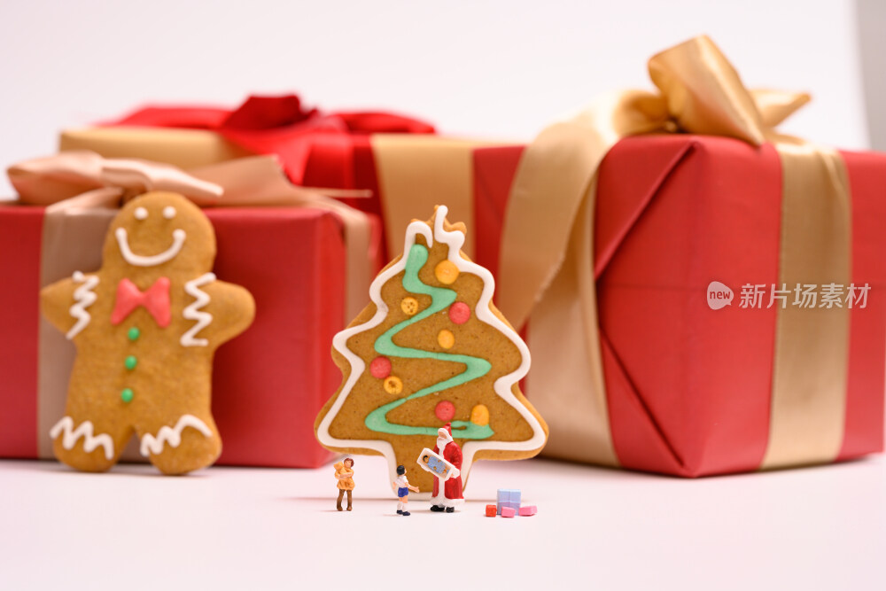 白色背景上的圣诞节礼物