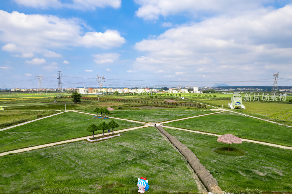 茂名牙象大地艺术公园航拍图