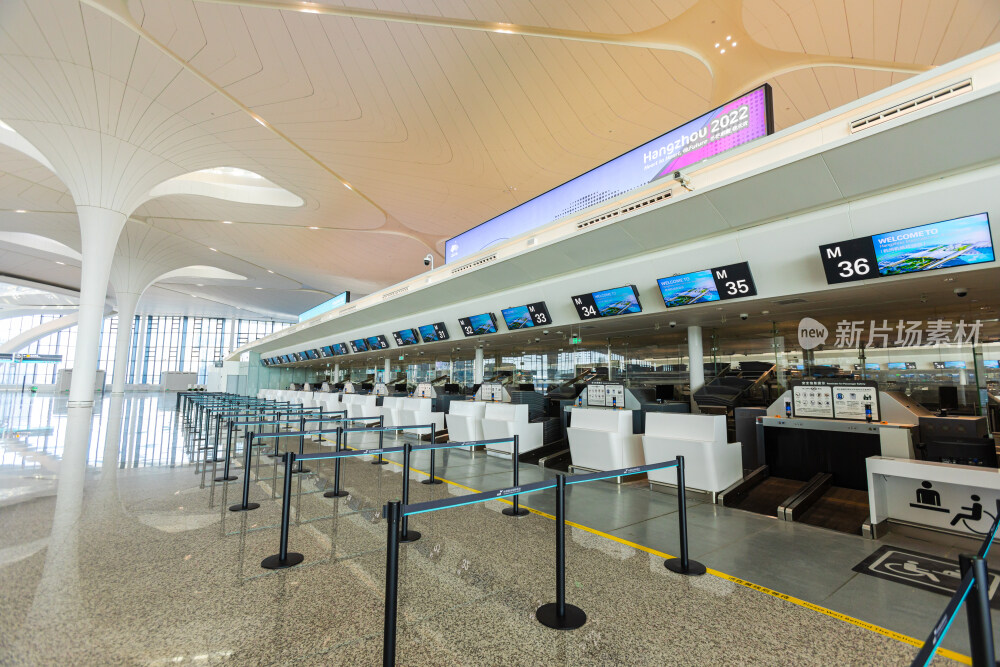 杭州萧山国际机场T4航站楼值机柜台