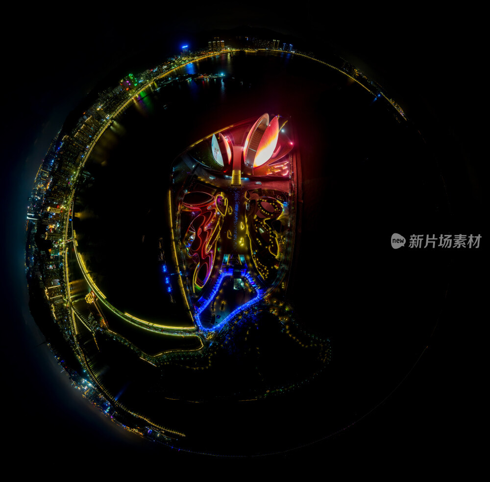 珠海海上歌剧院全景小星球两亿像素