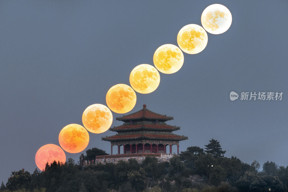 万春亭超级月亮串