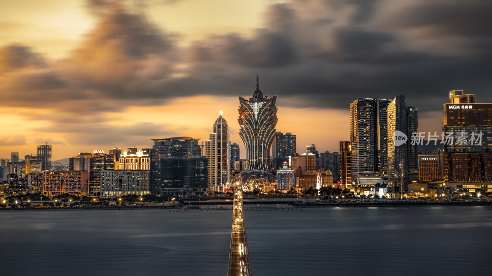 澳门风云日落晚霞